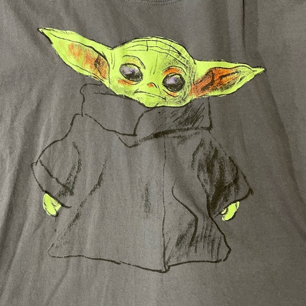 Star Wars Mandalorian Baby Yoda Sketch T-Shirt size 3X - Picture 3 of 4